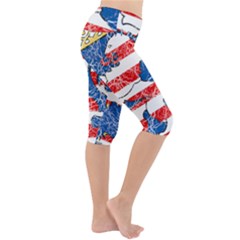 Lightweight Velour Cropped Yoga Leggings 