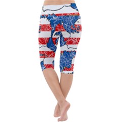 Lightweight Velour Cropped Yoga Leggings 