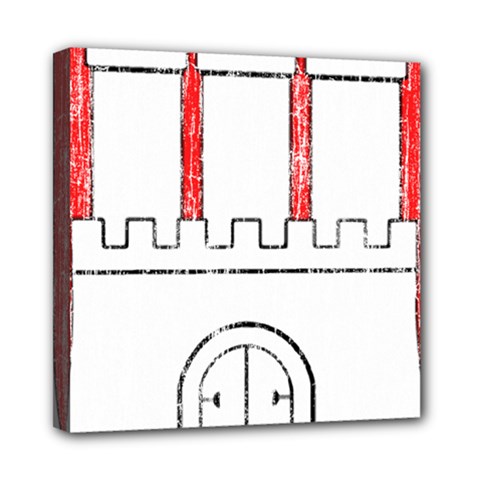 Coat Of Arms Of Hamburg Mini Canvas 8  x 8  (Stretched) from ArtsNow.com
