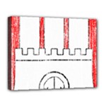 Coat Of Arms Of Hamburg Canvas 14  x 11  (Stretched)
