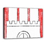 Coat Of Arms Of Hamburg Canvas 16  x 12  (Stretched)
