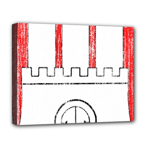Coat Of Arms Of Hamburg Deluxe Canvas 20  x 16  (Stretched) from ArtsNow.com