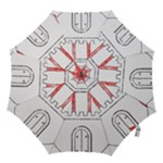 Coat Of Arms Of Hamburg Hook Handle Umbrella (Large)