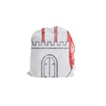 Coat Of Arms Of Hamburg Drawstring Pouch (Small)