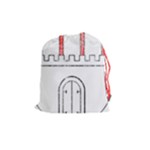 Coat Of Arms Of Hamburg Drawstring Pouch (Medium)