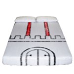 Coat Of Arms Of Hamburg Fitted Sheet (California King Size)