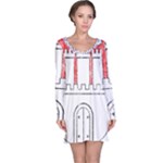 Coat Of Arms Of Hamburg Long Sleeve Nightdress