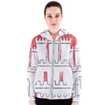 Coat Of Arms Of Hamburg Women s Zipper Hoodie