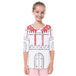 Coat Of Arms Of Hamburg Kids  Quarter Sleeve Raglan Tee