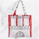Zipper Grocery Tote Bag 