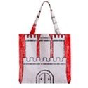 Zipper Grocery Tote Bag 