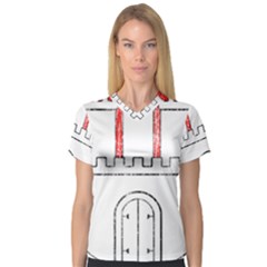 V-Neck Sport Mesh T-Shirt 