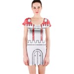 Coat Of Arms Of Hamburg Short Sleeve Bodycon Dress