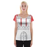 Coat Of Arms Of Hamburg Cap Sleeve Top