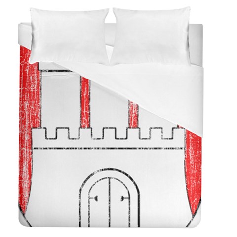 Coat Of Arms Of Hamburg Duvet Cover (Queen Size) from ArtsNow.com
