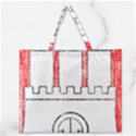 Zipper Large Tote Bag 