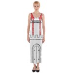 Coat Of Arms Of Hamburg Fitted Maxi Dress