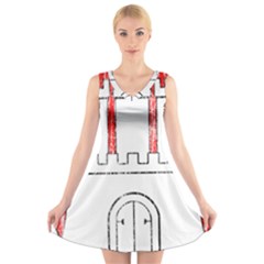V-Neck Sleeveless Dress 