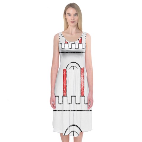 Coat Of Arms Of Hamburg Midi Sleeveless Dress from ArtsNow.com