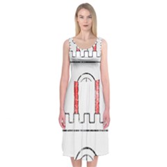 Coat Of Arms Of Hamburg Midi Sleeveless Dress from ArtsNow.com