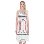 Coat Of Arms Of Hamburg Midi Sleeveless Dress