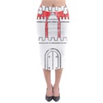Coat Of Arms Of Hamburg Midi Pencil Skirt