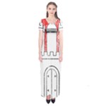 Coat Of Arms Of Hamburg Short Sleeve Maxi Dress