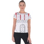 Coat Of Arms Of Hamburg Short Sleeve Sports Top 