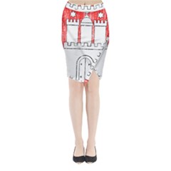 Coat Of Arms Of Hamburg Midi Wrap Pencil Skirt from ArtsNow.com