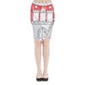 Midi Wrap Pencil Skirt 