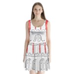 Coat Of Arms Of Hamburg Split Back Mini Dress 