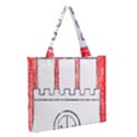 Zipper Medium Tote Bag Front