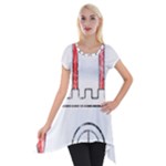 Coat Of Arms Of Hamburg Short Sleeve Side Drop Tunic
