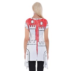 Short Sleeve Side Drop Tunic 
