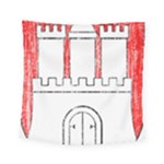 Coat Of Arms Of Hamburg Square Tapestry (Small)