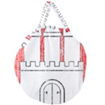 Coat Of Arms Of Hamburg Giant Round Zipper Tote