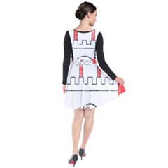 Plunge Pinafore Dress 