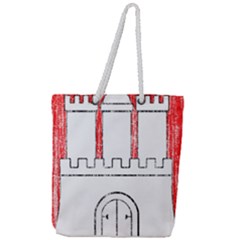 Full Print Rope Handle Tote (Large) 