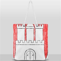 Full Print Rope Handle Tote (Large) 