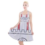 Coat Of Arms Of Hamburg Halter Party Swing Dress 