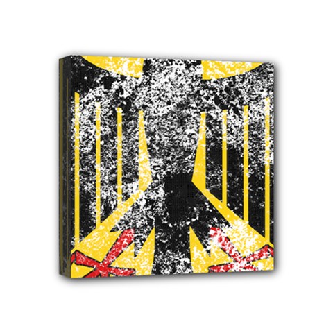 Coat Of Arms Of Germany Washed Mini Canvas 4  x 4  (Stretched) from ArtsNow.com