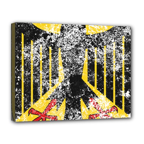Coat Of Arms Of Germany Washed Canvas 14  x 11  (Stretched) from ArtsNow.com