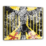 Coat Of Arms Of Germany Washed Canvas 20  x 16  (Stretched)