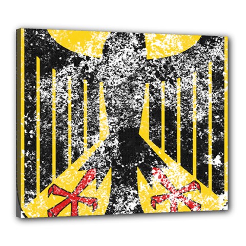 Coat Of Arms Of Germany Washed Canvas 24  x 20  (Stretched) from ArtsNow.com