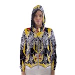 Coat Of Arms Of Germany Washed Women s Hooded Windbreaker