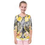 Coat Of Arms Of Germany Washed Kids  Quarter Sleeve Raglan Tee