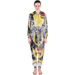 Coat Of Arms Of Germany Washed Hooded Jumpsuit (Ladies)