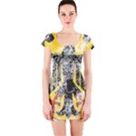 Coat Of Arms Of Germany Washed Short Sleeve Bodycon Dress