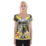 Coat Of Arms Of Germany Washed Cap Sleeve Top