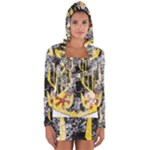 Coat Of Arms Of Germany Washed Long Sleeve Hooded T-shirt